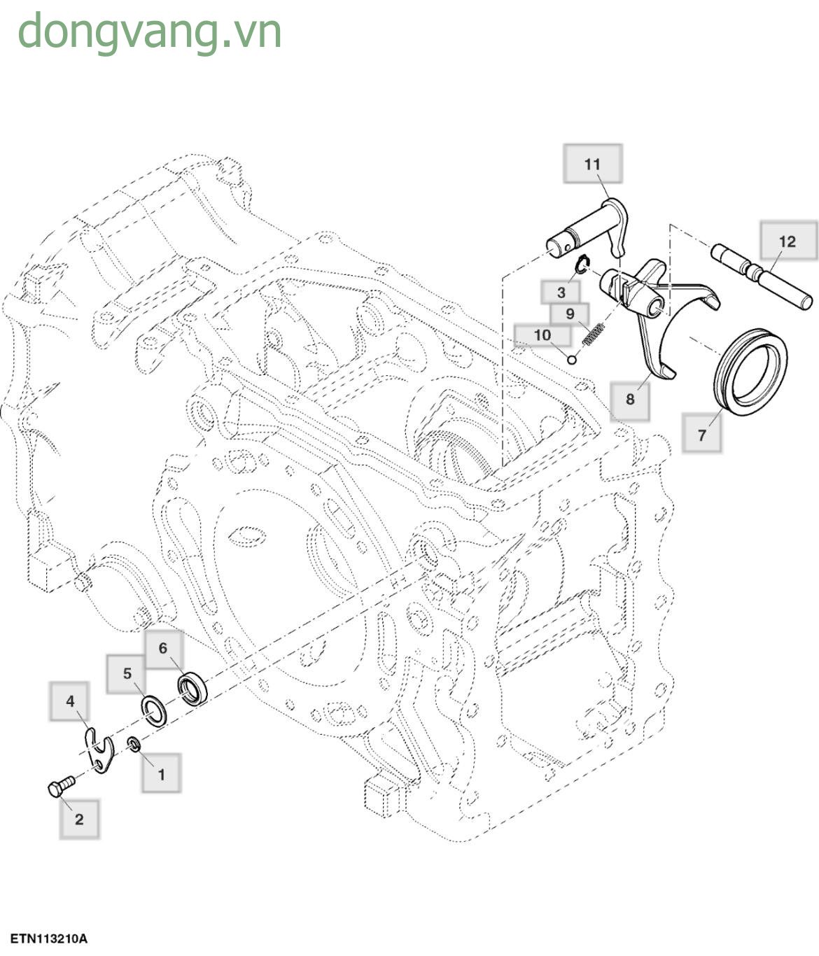 PTO Shifter Shaft, Dual Clutch - ST767101